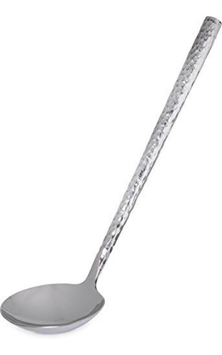 Carlisle 60208 Hammered Stainless Steel Ladle, 8.75  - 1 Oz.