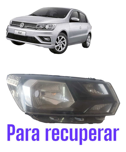 Farol Vw Gol Saveiro G7 G7 Original Para Recuperar 