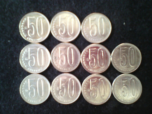 Moneda 50 Céntimos De Bolivar 2012