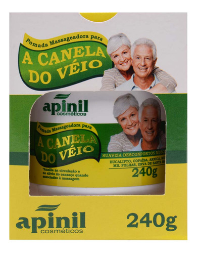 Imagem 4 de 5 de Canela De Velho Pomada Massageadora 240g Apinil