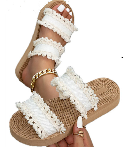 Sandalias De Mujer Playa Moda Chanclas Cómodos De Verano