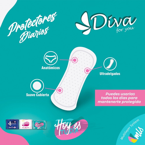Diva Protectores Diarios 50 Unid X 36 Paq