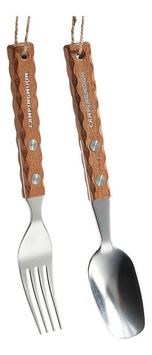 Kit De Tenedor Y Cuchara For Acampar Al Aire Libre, Picnic,