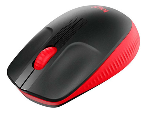 Logitech Mouse M190 Inalambrico Rojo/negro