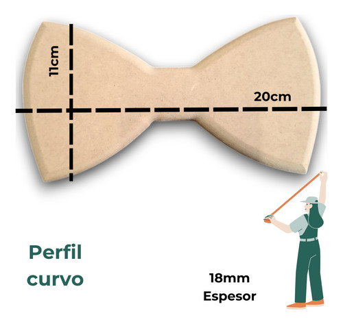Kit 5 Moldes Cerámica Bigote Sombrero Moño Corbata Bandeja Beige