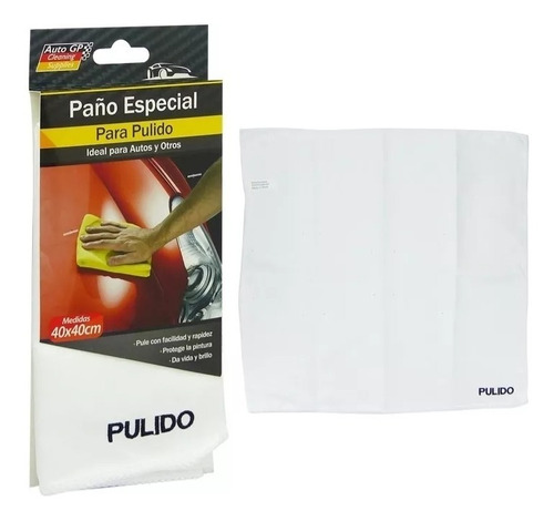 Pack 12 / Paño 40x40cm Micro Fibra P/pulido De Auto.