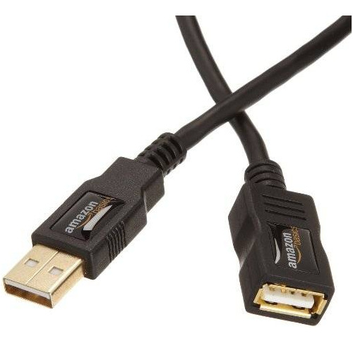 Amazonbasics Usb 2.0 Cable De Extensión 2-pack - A Macho A H