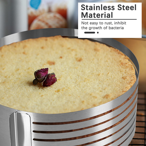 Molde Para Cortar Pasteles Con Marco De Acero Inoxidable Par