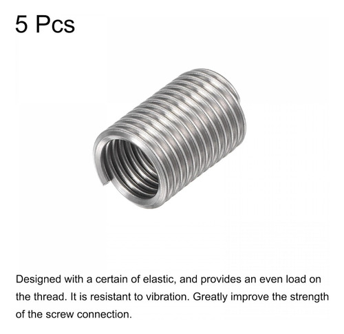 Insertos De Rosca De Acero Inoxidable 1/2-13 Unc 5 Pcs