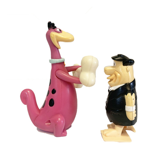 Figura Dino Y Pedro De Los Picapiedras Mcdonalds 2008 Retro (Usado)