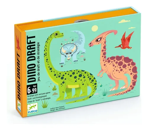 Dino Draft Juego De Caja Djeco 2 A 5 Jugadores +6-99 Años