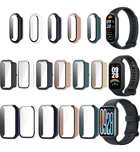 Capa Protetora Com Película Para Mi Band 9 / 9 Pro 9 Active