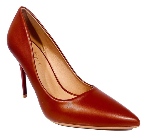 Tacones Zapatos Dama Inglese Alessia Tacón Alto Camel