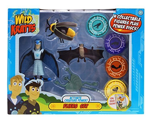 Wild Kratts Paquete De 4 Figuras De Accin Con Poderes Volado