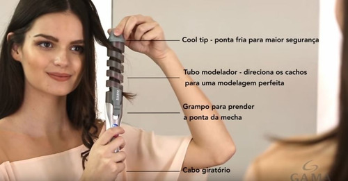 Imagen 8 de 10 de Modelador Pelo Gama (113) Rizador Modelador Bucles Y Rulos Cabello - Garantia Oficial