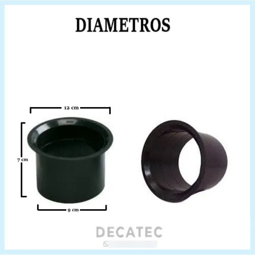Kit 2 Bolsa Preta Vaso 4'' Celite Icasa Fiore Icepa Roca