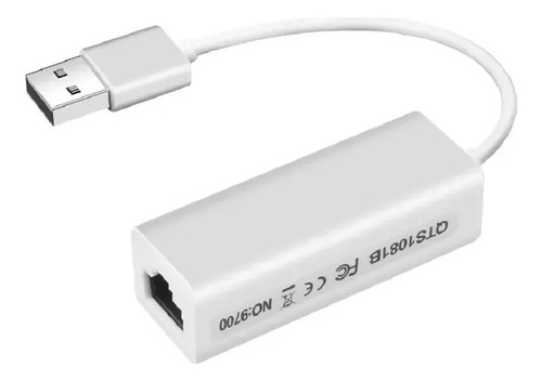Placa Rede Usb Externa Rj45 Adaptador Lan Ethernet 10/100