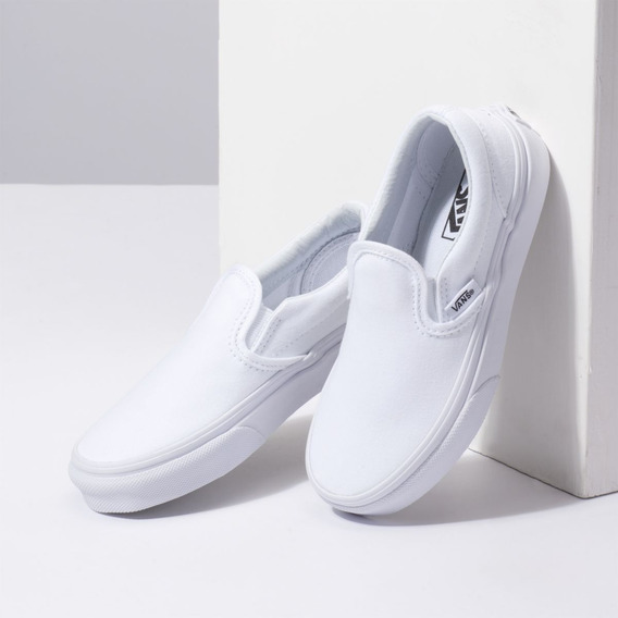 vans slip on blancos