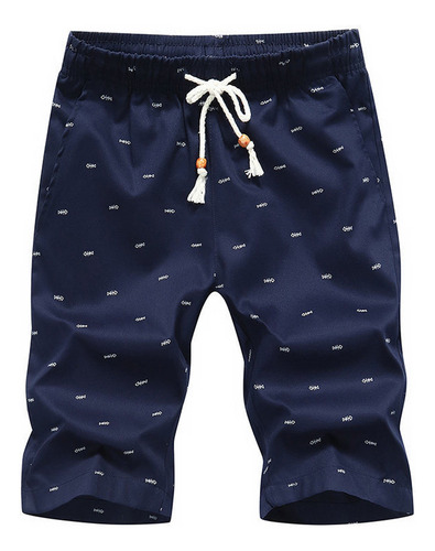 Pantalones Cortos Elásticos Con Bolsillos Para Hombre