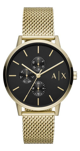 Relógio Masculino Armani Exchange Dourado Ax2715/1dn