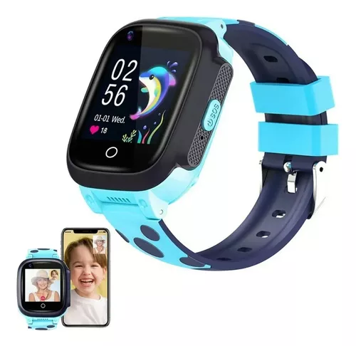 Reloj inteligente 4G para niños y niñas, reloj inteligente para niños, con  videollamadas, WiFi, Bluetooth, GPS, SOS, reloj despertador, pasos, juegos