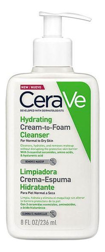 Crema Limpiadora Espuma Hidratante Cerave 236ml