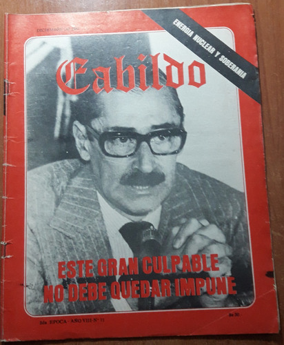 Revista Cabildo N°71  Diciembre De 1983  Videla