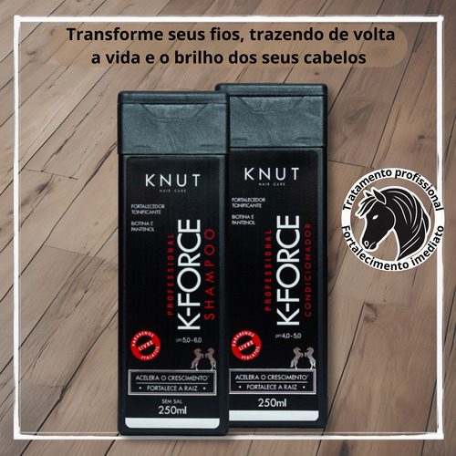 10x Kit Shampoo + Condicionador Knut K-force