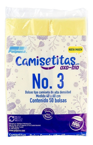 Polpusa Bolsa Tipo Camiseta Oxobiodegradable #3