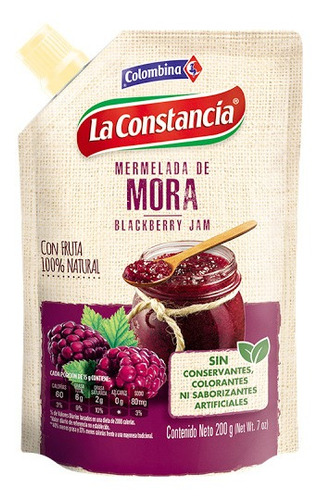 Mermelada De Mora La Constancia X 200gr