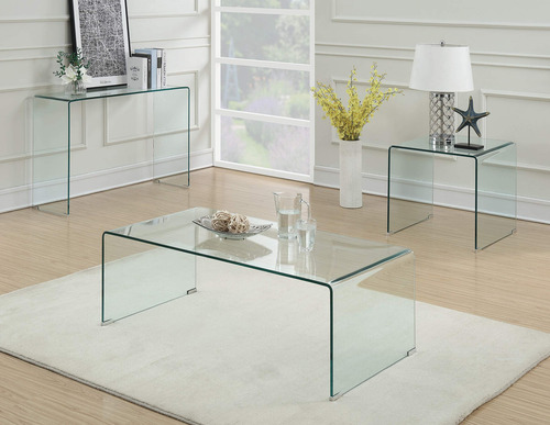 Coaster Furniture Mesa De Centro Rectangular Transparente