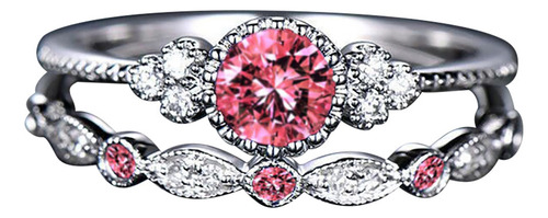 Conjunto De 2 Piezas De Joyas De Pareja Con Diamantes De Mod