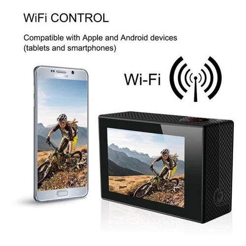 Camara Video Deportiva Tipo Go Pro 4k Wifi /app