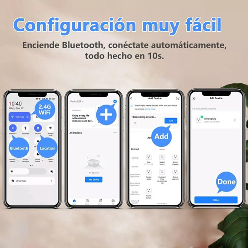 Enchufe Inteligente Wifi Y Bluetooth, Control Por Voz Y App