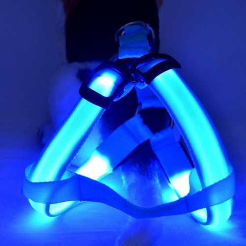 Imagen 2 de 3 de Arnés Para Perro Mascota Pequeño Con Luz Led Ref: Mck7022