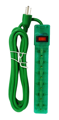 Supresor De Picos De 6 Tomas 3mts Verde Ss-100v3 Sonca