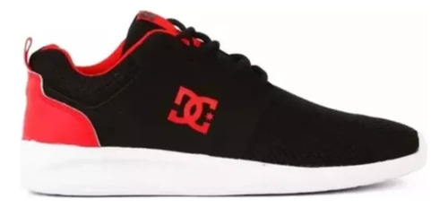 Zapatillas Dc Midway Negro Rojo