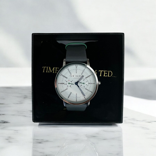 Reloj Ted Baker Classic London Te50534003 Gris Plateado Blanco