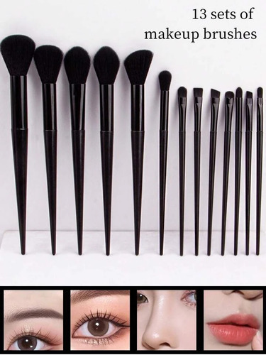 Set De Brochas Basicas Viajeras Black Bmakeup