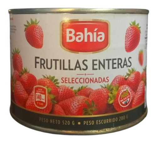 Frutillas Enteras Seleccionadas Bahia X 520g