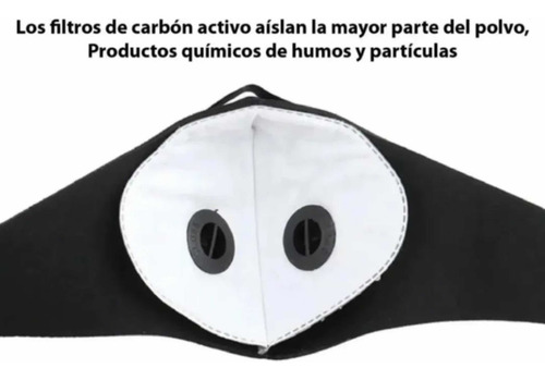 Mascarilla Con Filtro 5 Capas Ajustable Covidmask