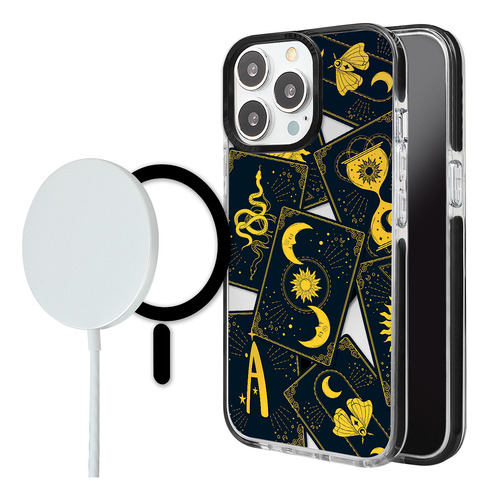 Funda Para iPhone Magsafe Cartas Tarot Con Inicial