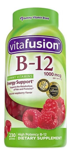 Vitafusion B12 Gomitas 230 Gomitas Sabor Raspberry