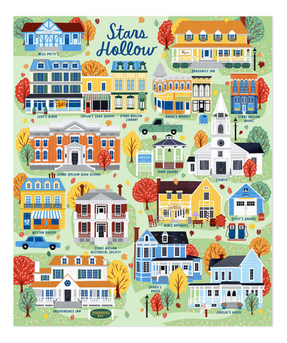 Manta Hallmark Gilmore Con Forma De Mapa Hueco Con Forma De