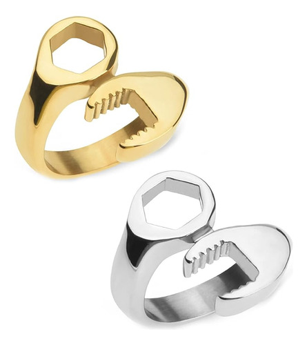 Juego 2 Anillos Herramienta Goticos Para Hombre Mujer Niña A