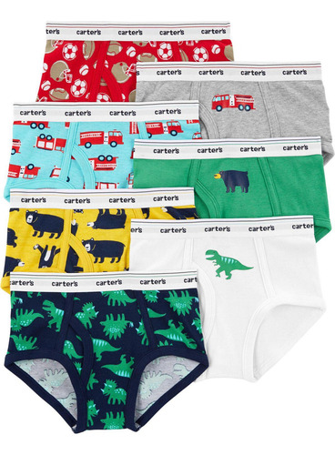 Calzoncillos Carter's Dinosaurios Niños 7 Unidades