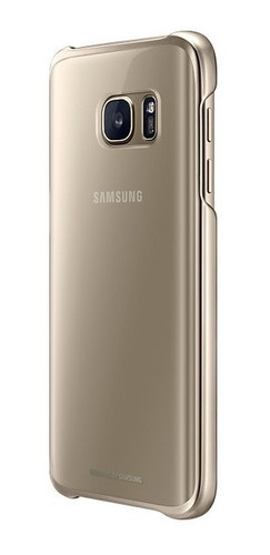 Capa Original Clear Cover Samsung Galaxy S7 - Dourada