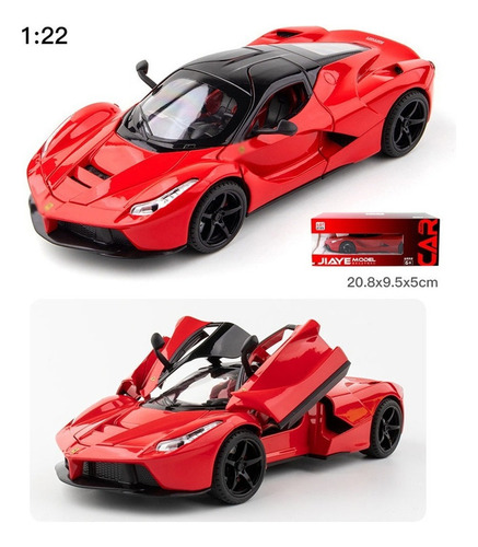 Ferrari Laferrari 1/22 Miniatura Metal Car Con Luz Y Sonido