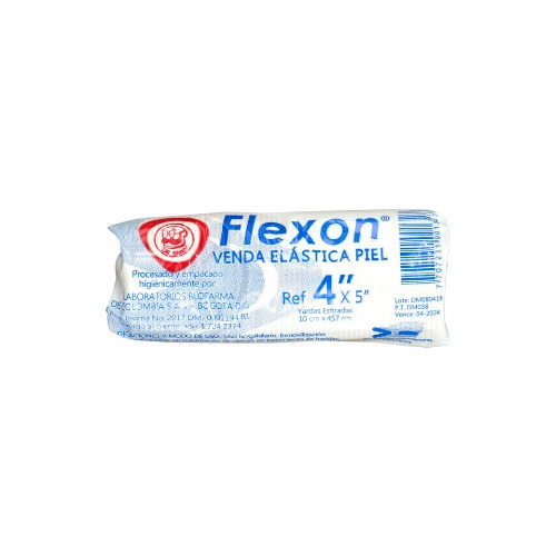 Venda Flexon Elastica Color Piel 4x5