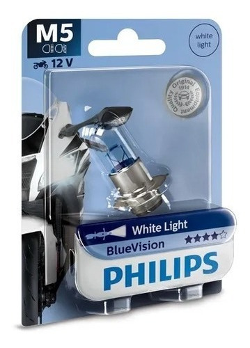 Lampara Luces Faro Moto Philips Bluevision 12153 12v 35w